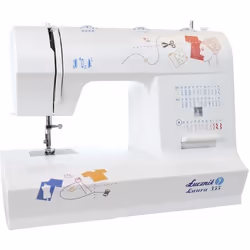 Machine à coudre - Lucznik - Laura 555 - Couleur blanche - Modèle compact - Facile à utiliser