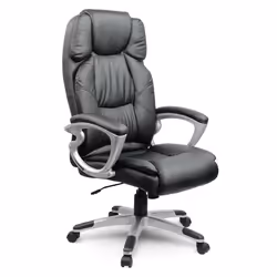 Fauteuil de Bureau - Sofotel - EG-227 - Similicuir Noir - Ergonomique - Design Moderne