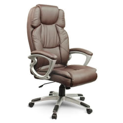 Fauteuil de Bureau - Sofotel - EG-227 - Similicuir Marron - Ergonomique - Design Moderne