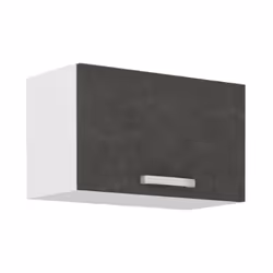 meuble hotte LASSEN porte basculante largeur 60cm hauteur 36cm profondeur 31,6cm coloris gris mat