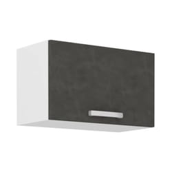 Les Tendances - Meuble hotte porte basculante - Gris mat - l 60 x 31,6 x h 36 cm - lassen