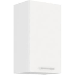 Atlas Meuble Haut 1 Porte - Décor Blanc - L 40cm