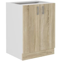 Bigbuy Sara Meuble De Cuisine Chêne Sonoma 2 Portes