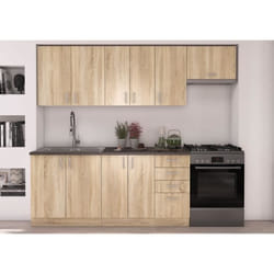 Cuisine Complete Sara - Décor Chene Sonoma - L240 Cm