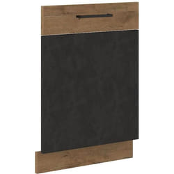 Porte habillage lave-vaisselle ROCK - Chêne Lancelot et gris matera - 60 cm