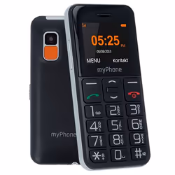 myPhone Halo Easy, Barre, SIM unique, 4,32 cm (1.7"), 0,3 MP, 1000 mAh, Noir, Gris