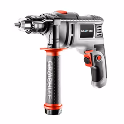 Graphite 58G725, Perceuse à poignée pistolet, Clé, 1,3 cm, 3000 tr/min, 48000 bpm, Secteur