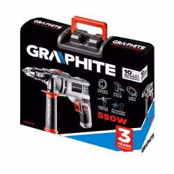 Graphite 58G725 perceuse 3000 tr/min Clé Gris