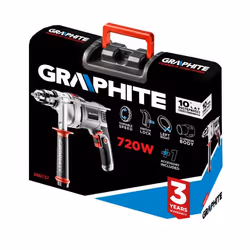 Graphite 58G727 marteau rotatif 720 W 3000 tr/min Clé