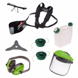 Verto 50G491 débroussailleuse et coupe-bordure 46 cm 1200 W Essence Noir, Vert, Argent