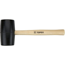 Marteau en caoutchouc 63 mm/680 g, manche en bois