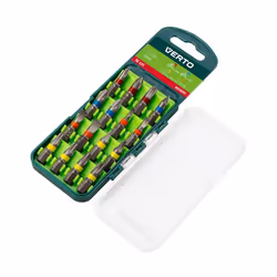 Verto 66H600, 16 pièce(s), Phillips, Cruciforme, Fente, Torx, 25 mm, 25,4 / 4 mm (1 / 4"), Boîte