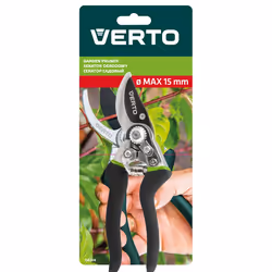 Verto 15G204, Enclume, Plastique, Noir, Noir/Acier inoxydable, 220 mm, 5,6 cm