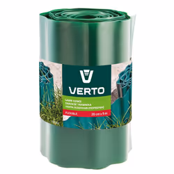Verto 15G512, Rouleau de bordure de jardin, Plastique, Vert, 200 mm, 9000 mm, 1 pièce(s)