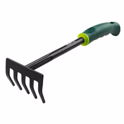 Verto 15G407, Râteau manuel, Noir, Vert, Acier, Vert, 34 cm