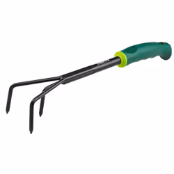 Verto 15G408, Cultivateur à main, Acier, Noir, Vert, Caoutchouc, 365 mm