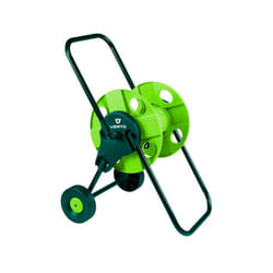 Verto 15G791 enrouleur de tuyau d'arrosoir de jardin Chariot sur roues Manuel Vert