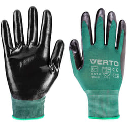 Gants de jardinage enduits de nitrile, taille 8"