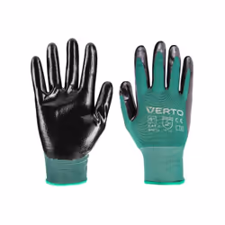 Gants de jardinage trépointe VERTO enduits de nitrile L'enduction nitrile augmente la prise sur les outils et les matériaux T ...