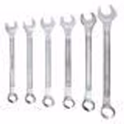 Clés mixtes - TOP TOOLS - Jeu de 6 pièces - Acier au chrome-vanadium - 8-17 mm - A oeil