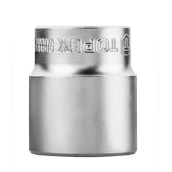 Douille hexagonale - TOPEX - 1/2 - 27 mm - Acier au chrome-vanadium - Outil de bricolage