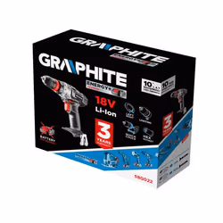 Graphite 58G022 perceuse 1250 tr/min Sans clé Gris - Vue supplémentaire 2