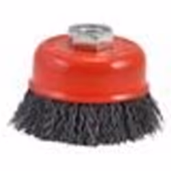 Brosse métallique - VERTO - 100 mm - Fil dacier - M14 - Nettoyage efficace