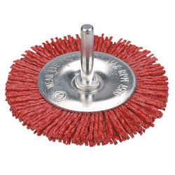 Brosse à disque abrasif avec tige de 75 mm