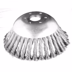 Brosse métallique pour débroussailleuse 150 x 254 mm fils durs et emmêlés