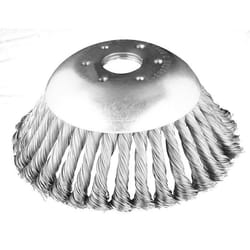 Brosse métallique pour débroussailleuse 150 x 254 mm fils durs et emmêlés