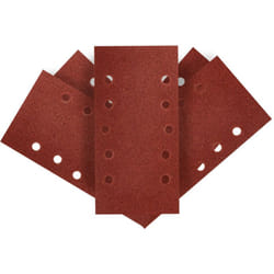 Papier abrasif velcro 115 x 230 mm, K80, 5 pièces, avec trous