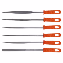 Limes aiguilles - TOP TOOLS - Lot de 6 - Acier à outils - Poignées ergonomiques - Précision