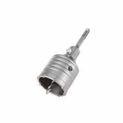 GRAPHITE WIDIA LOT DE 8 SCIES CLOCHES POINTUES EN CARBURE DE TUNGSTÈNE 65 MM - AVEC ADAPTATEUR SDS ET PRÉ-PERÇAGE HAUTEUR DE ...