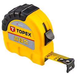 Mètre ruban - TOPEX - 27C302 - Acier laminé - 2 m - Ergonomique et antidérapant