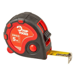 Mètre ruban - TOP TOOLS - 5 m x 19 mm - Acier laminé - Ergonomique - Résistant à labrasion