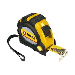 Topex 27C340 mètre à ruban 10 m Nylon Noir, Jaune