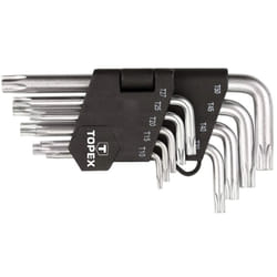 Clé hexagonale Topex 35D960 T10-T50 9 unités