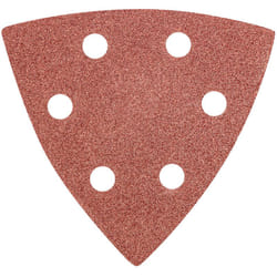 Papier abrasif Delta Velcro 93 x 93 mm K 80, 5 pièces, avec trous