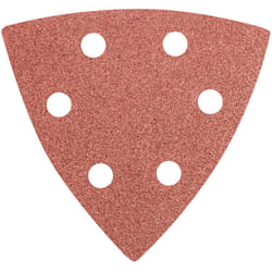 Papier abrasif Delta Velcro 93 x 93 mm K 100, 5 pièces, avec trous