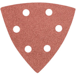 Papier abrasif Delta Velcro 93 x 93 mm K 120, 5 pièces, avec trous