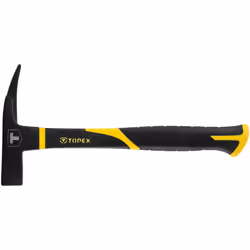 Le marteau de charpentier TOPEX (réf. 02A855) pèse 600 g et est conçu pour les travaux de rénovation et de construction. Il p ...