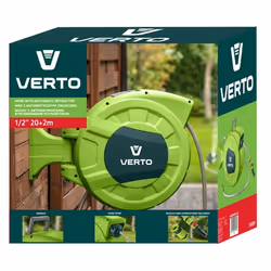 Verto 15G891 enrouleur de tuyau d'arrosoir de jardin Enrouleur mural Automatique Vert