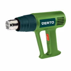 Verto 51G519, Pistolet d’air chaud, Poignée de pistolet, Surchauffe, Vert, 500 l/min, 550 °C