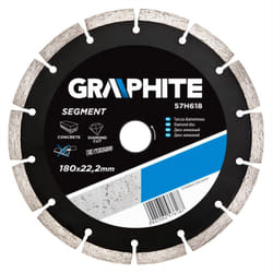 Disque diamanté 180 x 22,2 mm, segmenté