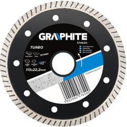 Disque diamanté 115 x 22,2 mm, turbo super fin