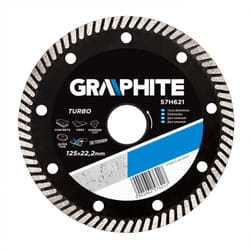 Disque diamanté 125 x 22,2 mm, turbo super fin
