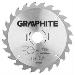 Lame de scie - Widia - 190 x 30 mm - 24 dents - Alliage dacier MN65 - Coupe grossière bois