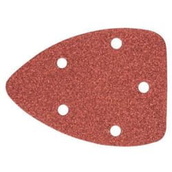 Papier de verre triangulaire grain 60 avec velcro pour ponceuse a' main 59G335, paquet de 5 - Graphite