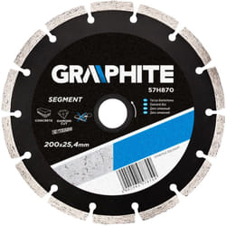 Disque diamanté 200 x 25,4 mm, segmenté