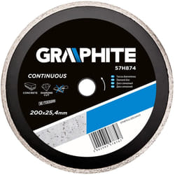 Disque diamanté 200 x 25,4 mm, massif